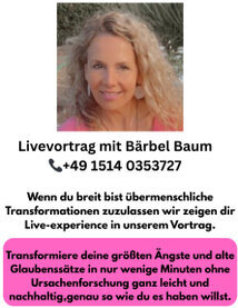 Instant Change Livevortrag von Bärbel Baum